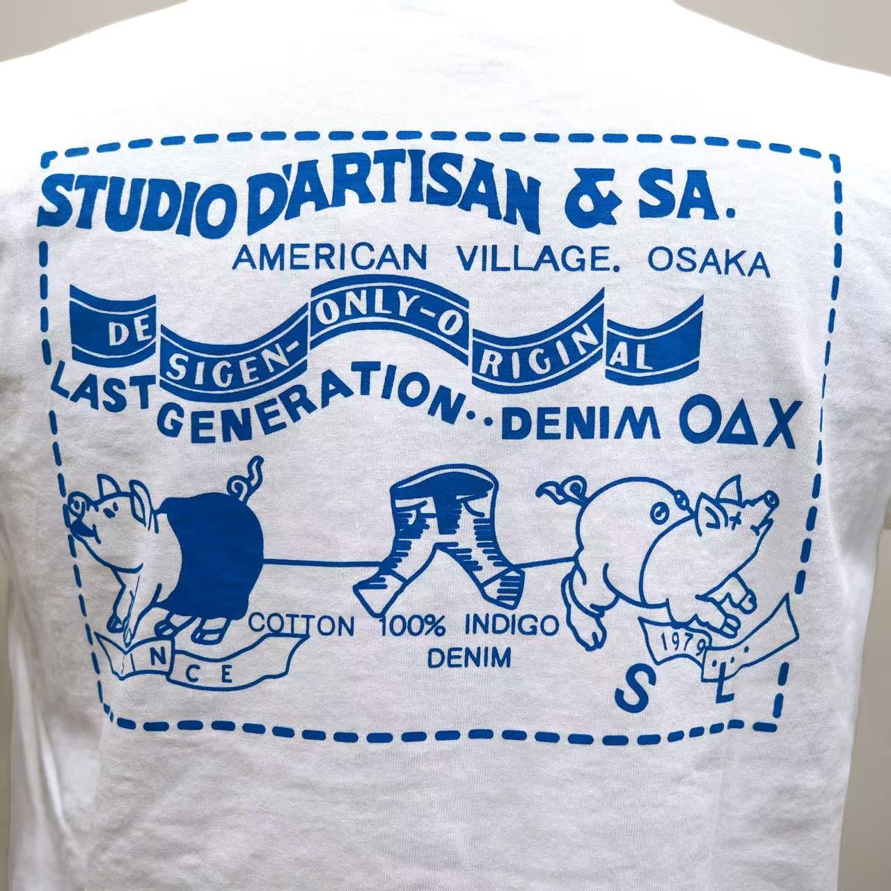 STUDIO D'ARTISAN - USAコットン定番プリントTシャツ【8235】