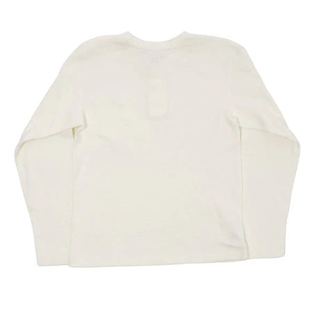 片畦ニット長袖ヘンリーネックTシャツ  662531