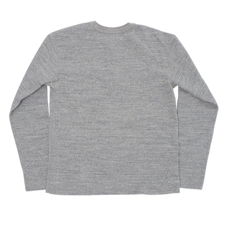 片畦ニット長袖ヘンリーネックTシャツ  662531