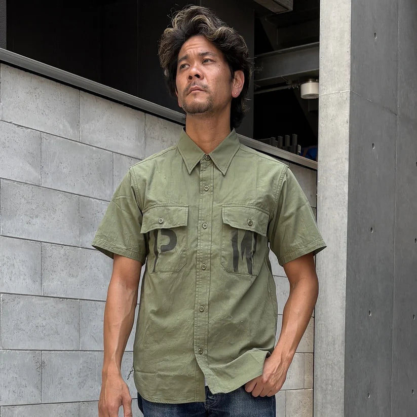 JELADO  S/S Officer Shirt PW Stencil Custom【CT21114B】
