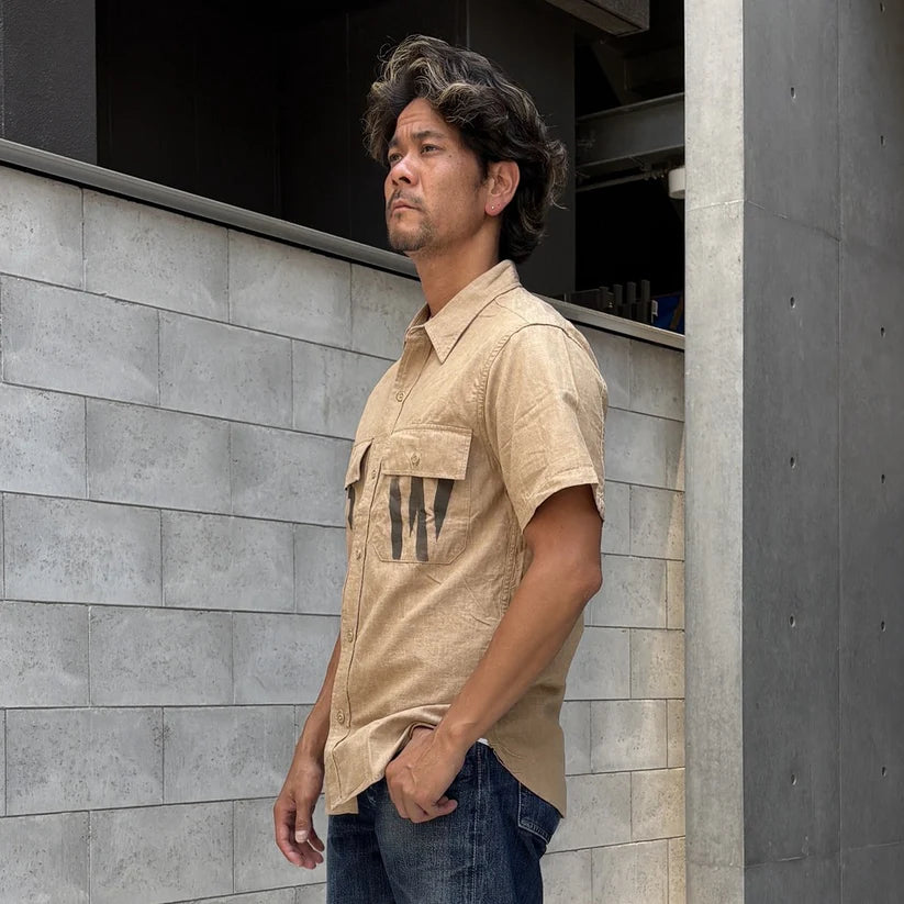 JELADO  S/S Officer Shirt PW Stencil Custom【CT21114B】