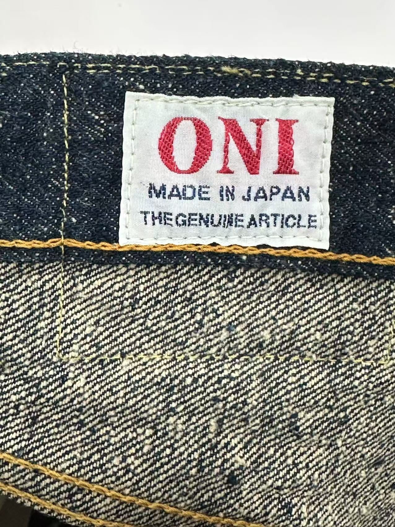 鬼デニム ONI DENIM レギュラーストレートジーンズ 15ozシークレットデニム 【288CCD-BKBK/ID】