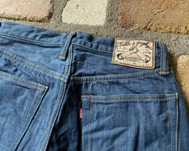 GRAPHZERO グラフゼロ 岡山ブランド スリムストレートジーンズ 日本綿布13oz　オーガニックコットン【GZ-1917S3】15oz 本藍染 ID