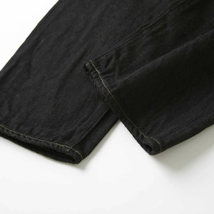 鬼デニム ONI DENIM 2025 春 新作【246-BKOL】 メンズデニム ブランドジーンズ ニートストレートジーンズ スリムストレート12.5oz セルビッジデニム ブラックｘオリーブ