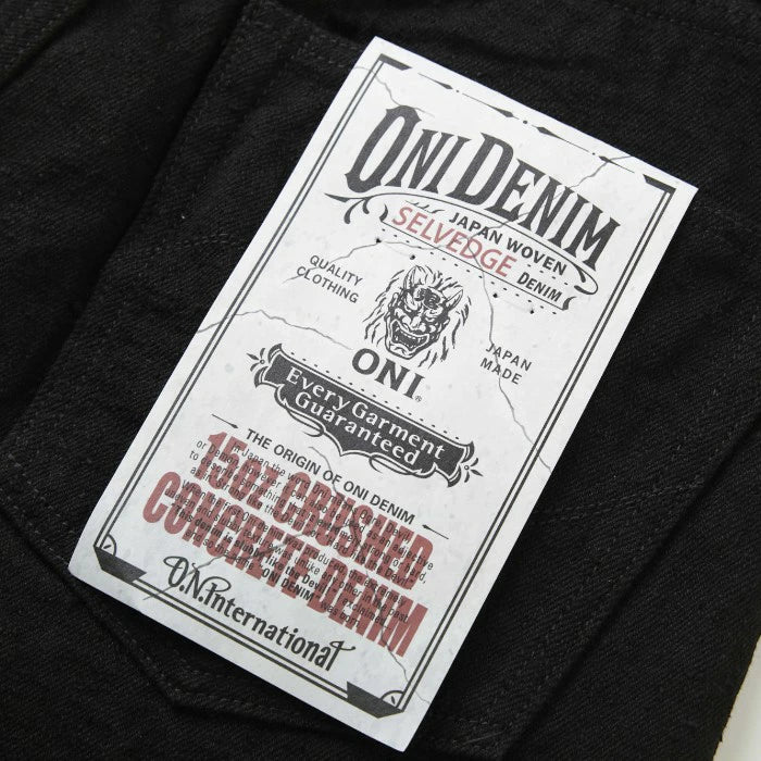 鬼デニム ONI DENIM レギュラーストレートジーンズ 15ozシークレットデニム 【288CCD-BKBK/ID】