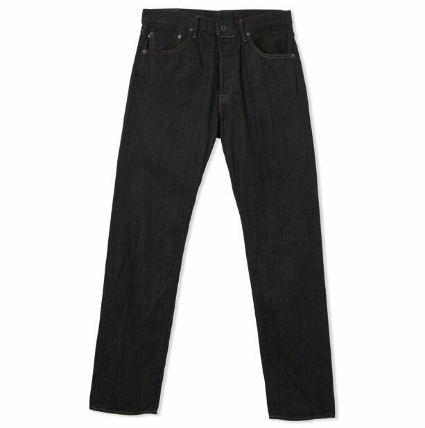 鬼デニム ONI DENIM 2025 春 新作【246-BKOL】 メンズデニム ブランドジーンズ ニートストレートジーンズ スリムストレート12.5oz セルビッジデニム ブラックｘオリーブ