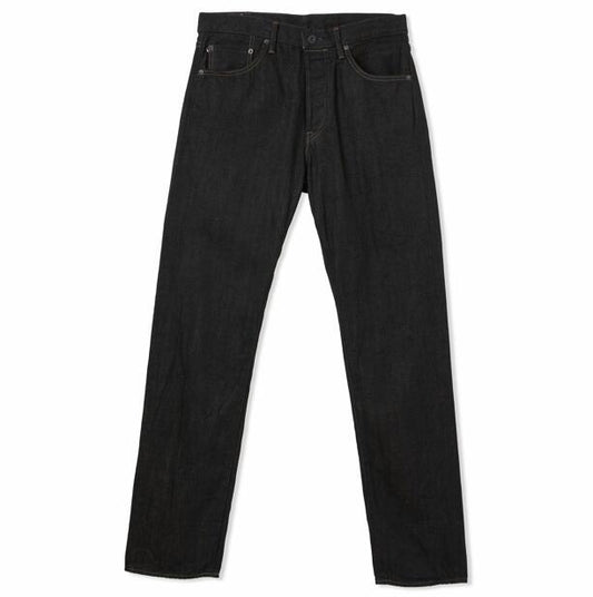 鬼デニム ONI DENIM 2025 春 新作【246-BKOL】 メンズデニム ブランドジーンズ ニートストレートジーンズ スリムストレート12.5oz セルビッジデニム ブラックｘオリーブ
