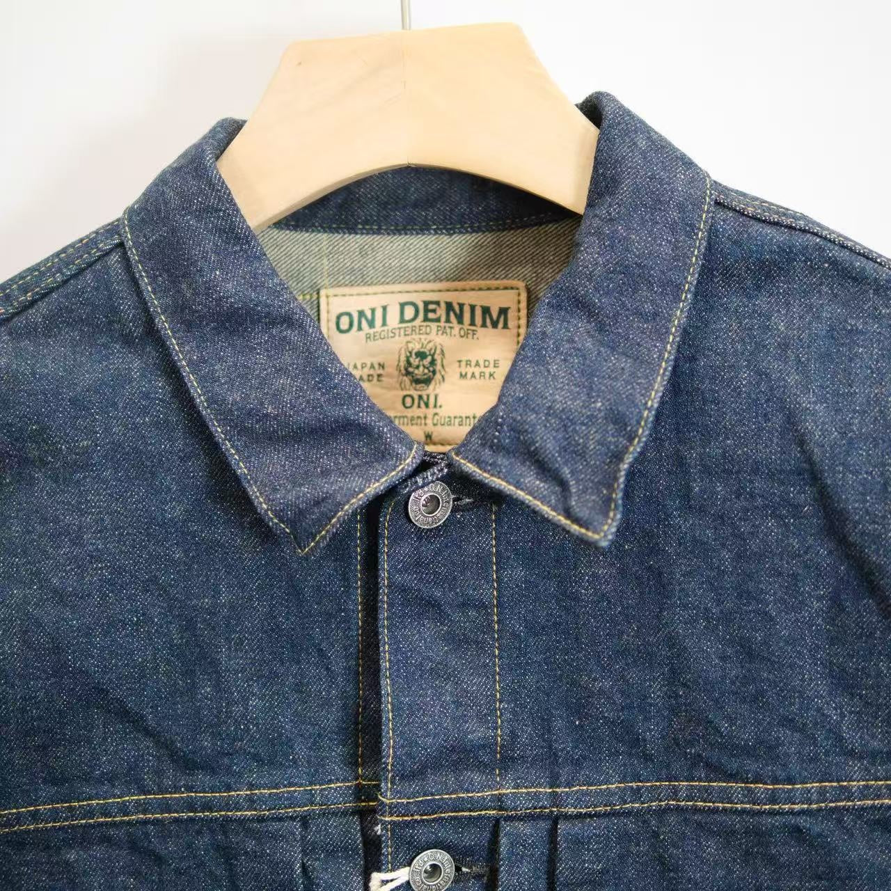 ONI DENIM 鬼デニム ONI-01507LIS 15oz Ishikawa-dai Denim - 1st Type Denim Jacket Long