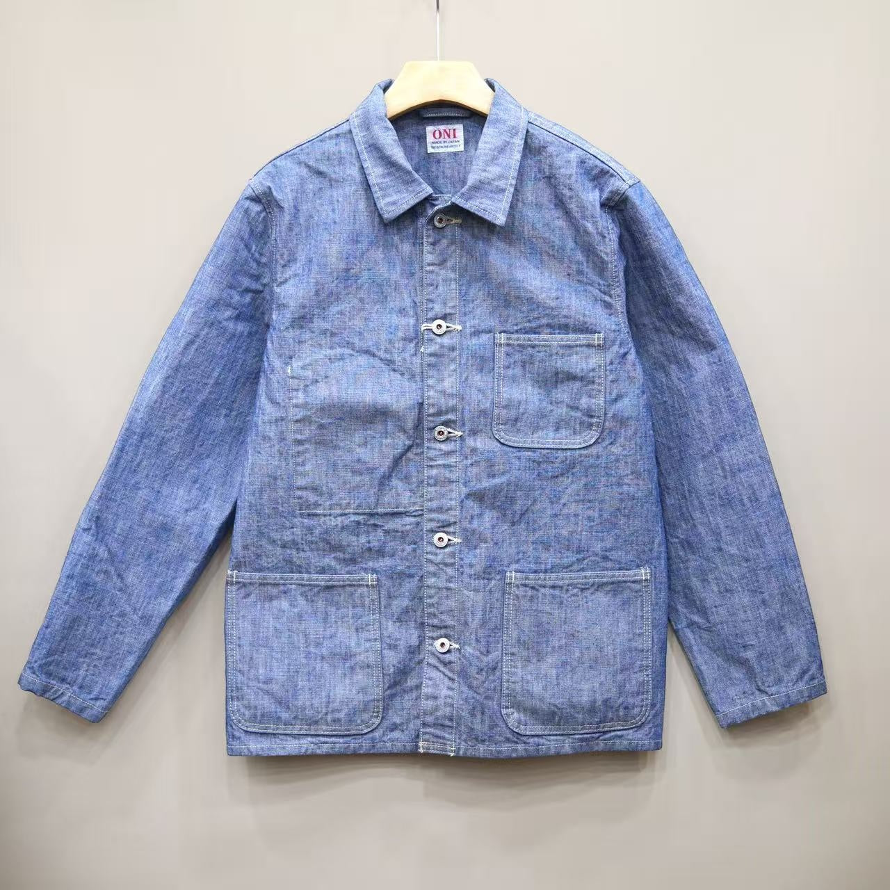 ONI DENIM 鬼デニム ジャケット ONI-03501-SHVCH　Coveralls - 13oz. Super Heavy Chambray