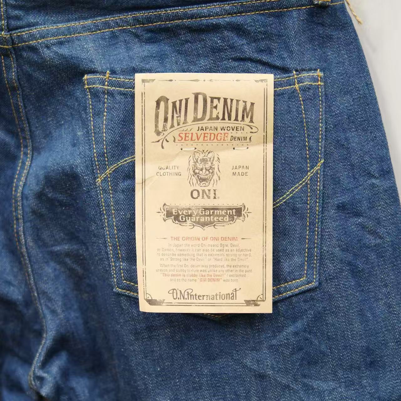 ONI DENIM 鬼デニム 正規店 クラシックストレート 秋冬 13.7oz オールドフェード ブルーデニム【ONI-570-OFBD】