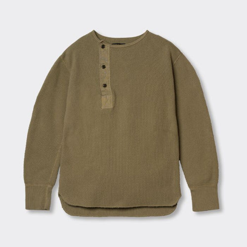 STUDIO D'ARTISAN　Thermal  Henry  Neck shirt【OR-9101】