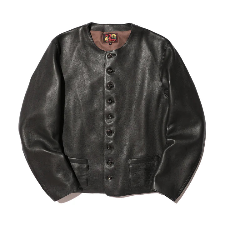 JELADO  The 2 Monkeys Round-neck Leather Waistcoat【TM03430】